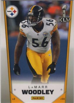 2011 Panini Pittsburgh Steelers Super Bowl XLV #5 LaMarr Woodley Front