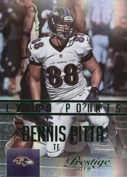 2015 Panini Prestige - Extra Points Green #58 Dennis Pitta Front