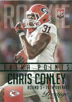 2015 Panini Prestige - Extra Points Green #217 Chris Conley Front