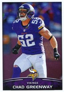 2015 Panini NFL Sticker Collection #338 Chad Greenway Front