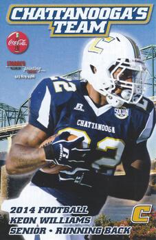 2014 Chattanooga Mocs Schedule Cards #NNO Keon Williams Front