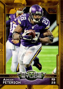 2015 Topps - Gold #329 Adrian Peterson Front
