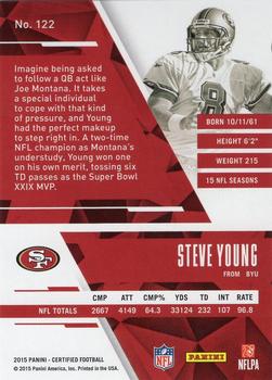 2015 Panini Certified - Mirror Silver #122 Steve Young Back