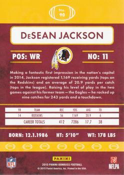 2015 Donruss - Stat Line Years #90 DeSean Jackson Back