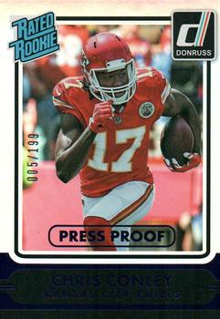 2015 Donruss - Press Proof Purple #222 Chris Conley Front