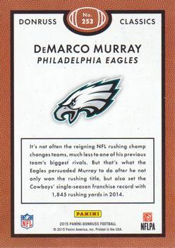 2015 Donruss - Press Proof Silver #253 DeMarco Murray Back