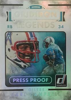 2015 Donruss - Press Proof Silver #293 Earl Campbell Front