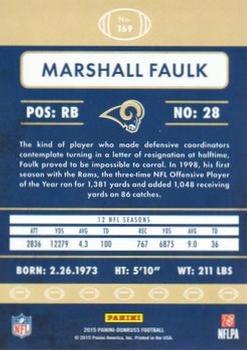 2015 Donruss - Press Proof Gold #169 Marshall Faulk Back
