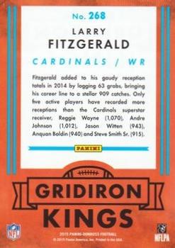 2015 Donruss - Press Proof Gold #268 Larry Fitzgerald Back