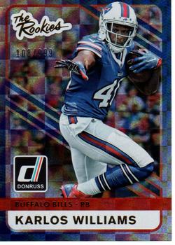 2015 Donruss - The Rookies #3 Karlos Williams Front