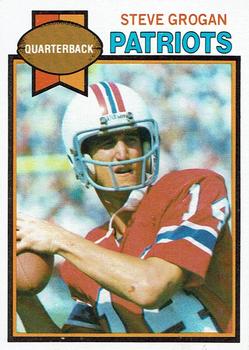 1979 Topps - Cream Colored Back #95 Steve Grogan Front