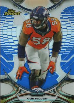 2015 Finest - Blue Refractor #28 Von Miller Front