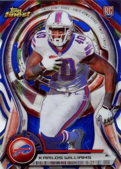 2015 Finest - Atomic Refractor Rookie Die Cuts - Blue #ARDC-KWI Karlos Williams Front