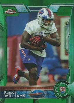 2015 Topps Chrome - Green Refractor #141 Karlos Williams Front