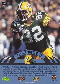 1996 Classic NFL Experience - Super Bowl Gold #90 Reggie White Back