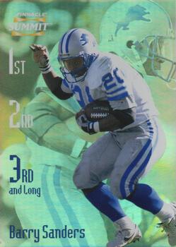 1996 Summit - Third and Long Promos #17 Barry Sanders Front