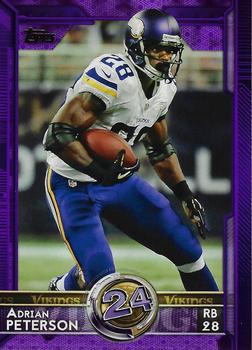 2015 Topps - Purple #342 Adrian Peterson Front