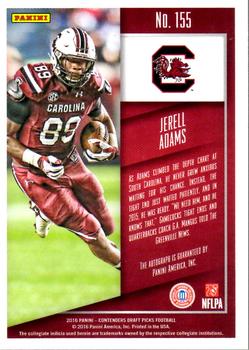 2016 Panini Contenders Draft Picks #155 Jerell Adams Back