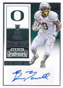 2016 Panini Contenders Draft Picks #156 Byron Marshall Front