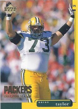1998 Upper Deck ShopKo Green Bay Packers I #GB36 Aaron Taylor Front