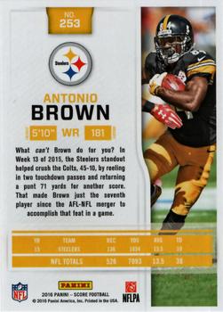 2016 Score #253 Antonio Brown Back
