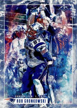 2015 Topps Fire - Transcendent Touchdowns #TT-RG Rob Gronkowski Front