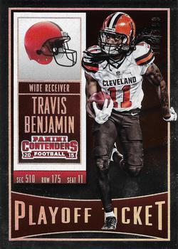 2015 Panini Contenders - Playoff Ticket #56 Travis Benjamin Front