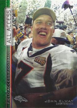 2015 Topps Field Access - All Access Green #AAA-JE John Elway Front