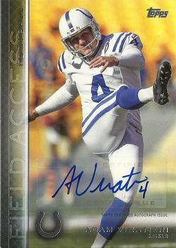 2015 Topps Field Access - Autographs #180 Adam Vinatieri Front