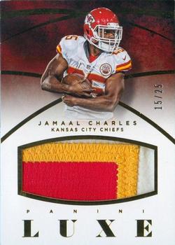 2015 Panini Luxe - Luxe Memorabilia Prime #LM-JC Jamaal Charles Front