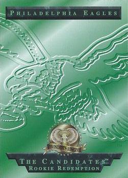 1996 Collector's Edge President's Reserve - Promos #NNO Philadelphia Eagles Front