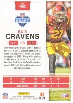 2016 Score - Showcase #410 Su'a Cravens Back