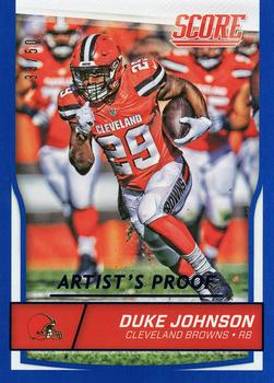 2016 Score - Artist's Proof #77 Duke Johnson Front