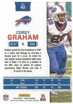 2016 Score - End Zone #42 Corey Graham Back