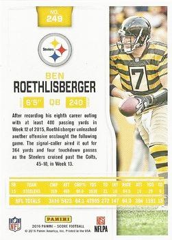 2016 Score - Jumbo First Down #249 Ben Roethlisberger Back