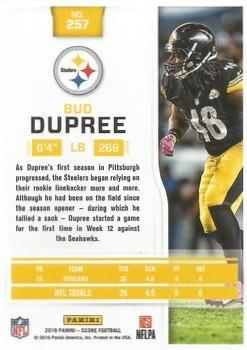 2016 Score - Jumbo First Down #257 Bud Dupree Back