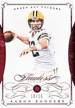 2015 Panini Flawless - Ruby #22 Aaron Rodgers Front