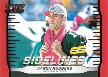 2016 Score - Sidelines Red #5 Aaron Rodgers Front