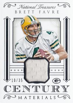 2015 Panini National Treasures - Century Materials #CM-BF Brett Favre Front