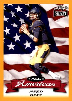 2016 Leaf Draft - All American Gold #AA-07 Jared Goff Front