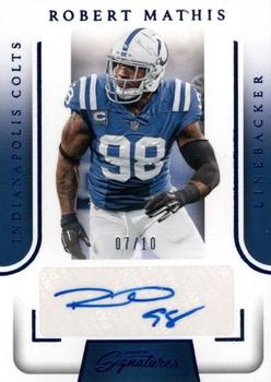 2016 Panini Prime Signatures - Prime Signatures Blue #PS-RM Robert Mathis Front