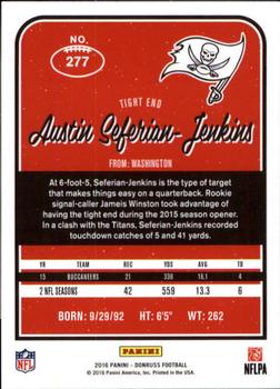 2016 Donruss #277 Austin Seferian-Jenkins Back