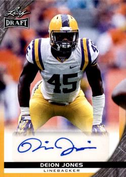 2016 Leaf Draft - Autographs Gold #A-DJ1 Deion Jones Front