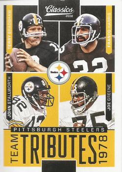 2016 Panini Classics - Team Tributes #1 Joe Greene / John Stallworth / Franco Harris / Terry Bradshaw Front