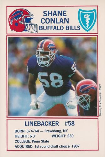 1992 Buffalo Bills Police #NNO Shane Conlan Front