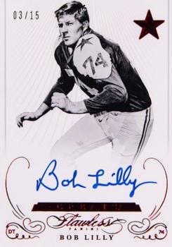 2015 Panini Flawless - Greats Autographs Ruby #GA-BL Bob Lilly Front