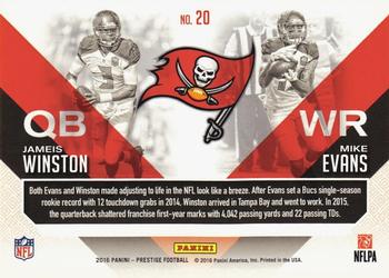 2016 Panini Prestige - Connections #20 Jameis Winston / Mike Evans Back