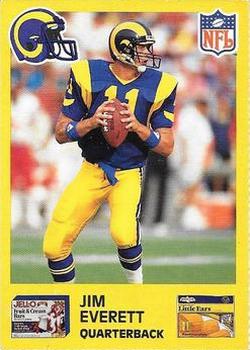 1987 Jello / Birdseye Los Angeles Rams #5 Jim Everett Front
