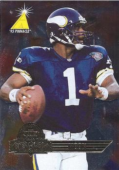 1996 Pinnacle Super Bowl Card Show #11 Warren Moon Front