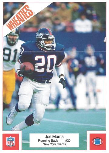 1987 Wheaties Mini Posters #8 Joe Morris Front